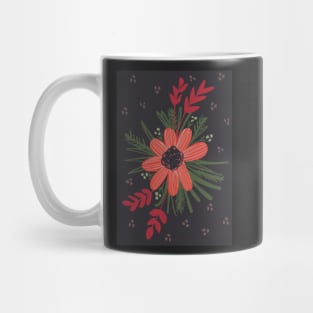 Organic Floral bouquet in muted tones Mug